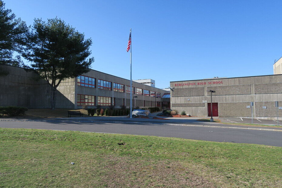 Burlington High School on Cambridge St.